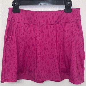 Adidas Pink Leopard Mini Golf Skirt